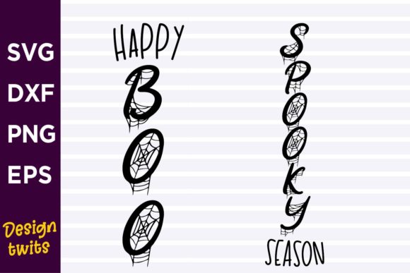 Spooky Season Happy Boo SVG