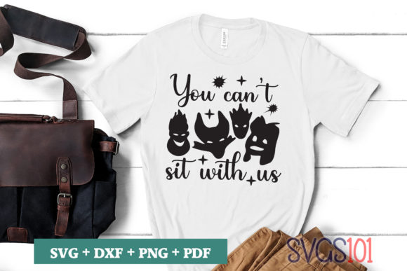 You Can't Sit with Us SVG Artwork